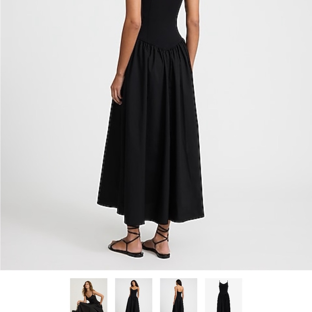 Beautiful V Neck Black Maxi with Drop Waist